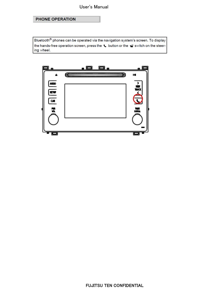 Fujitsu Ten FT0077A User manual