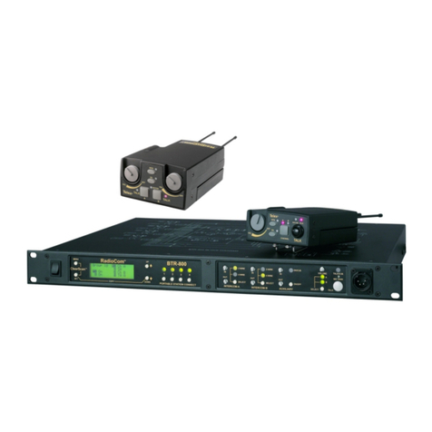 Telex RadioCom BTR-800-H1 User manual