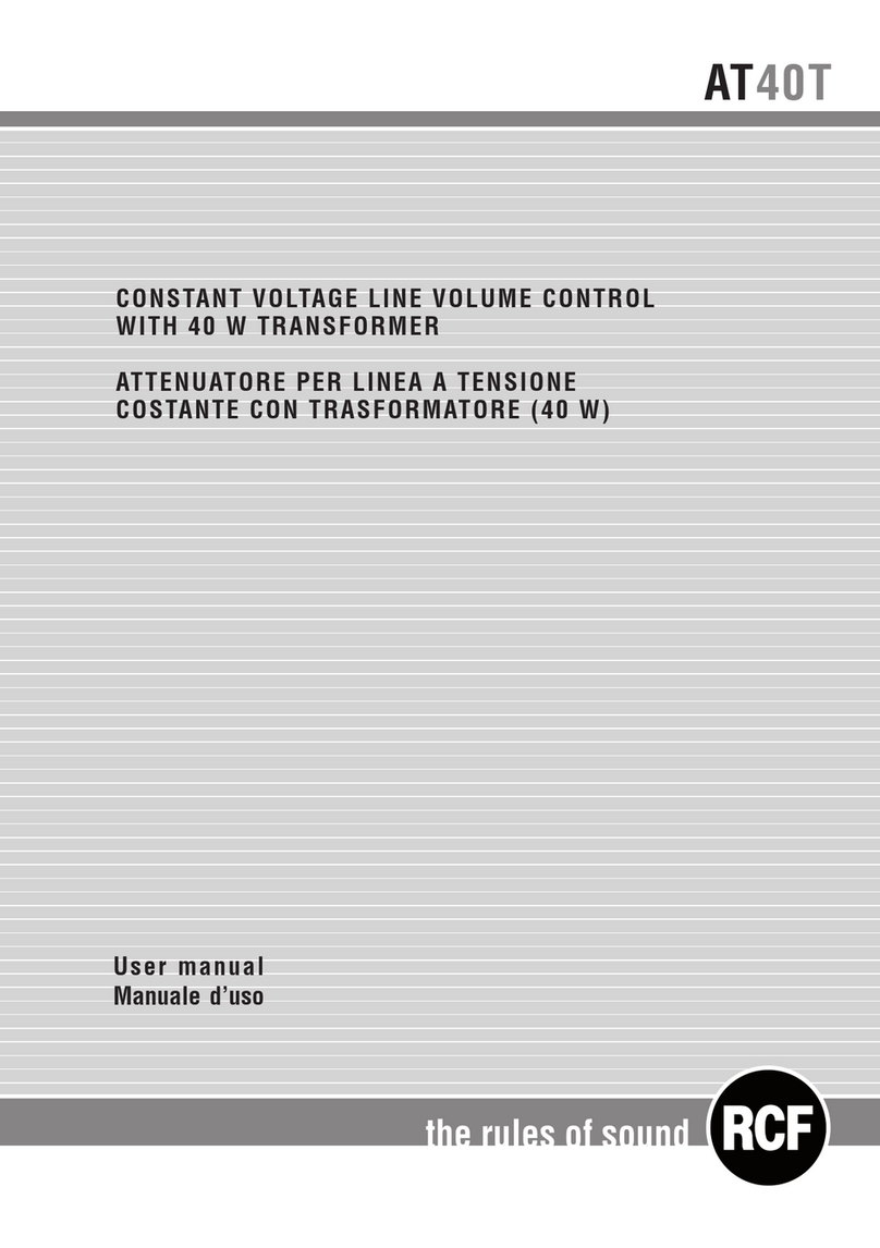 RCF AT40T User manual