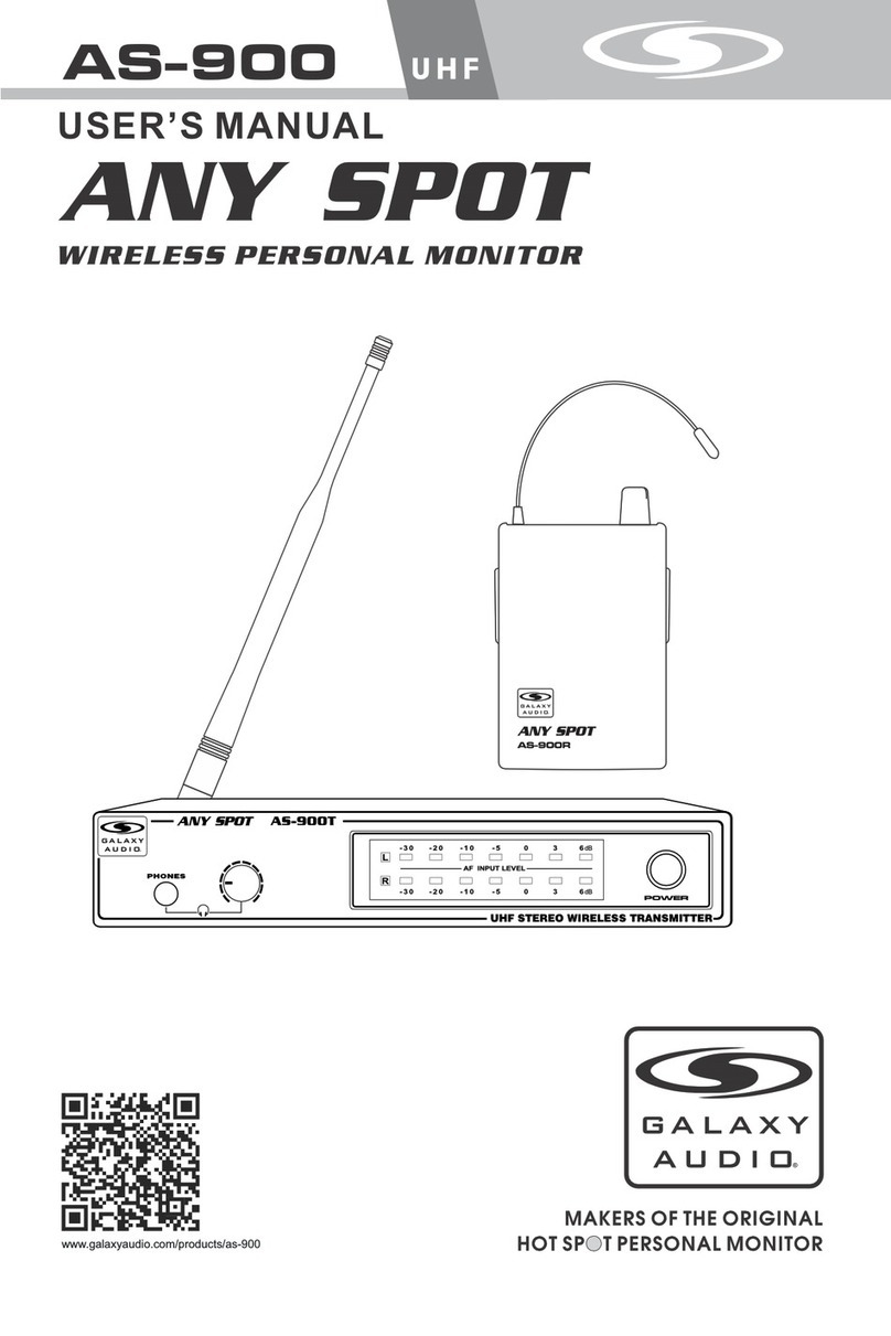 Galaxy Audio AS-900-4 user manual