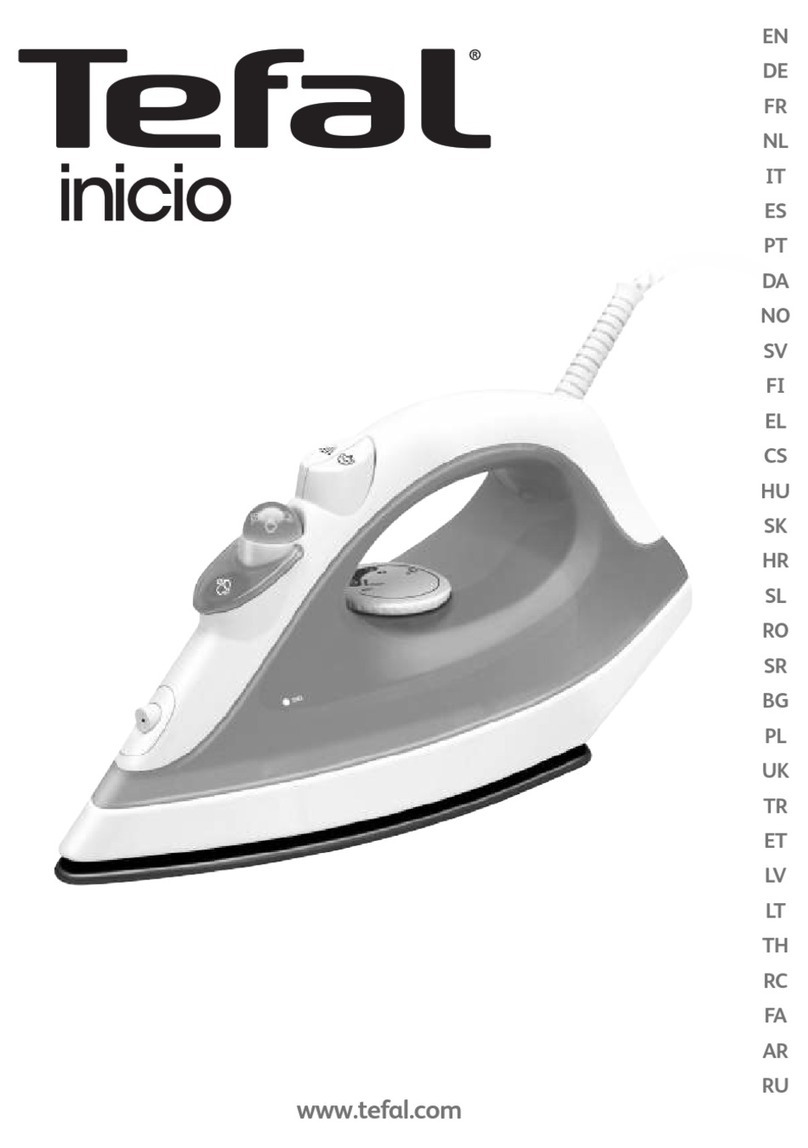 TEFAL Inicio FV1250E0 manual