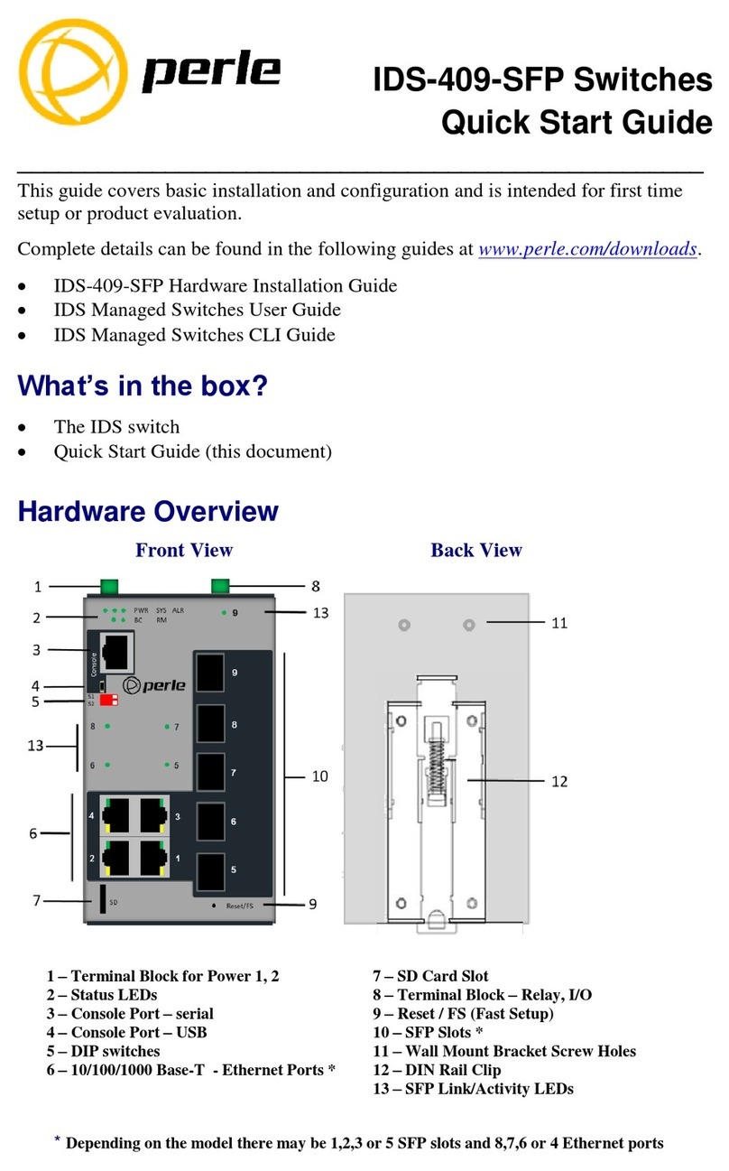 Perle IDS-409-SFP User manual