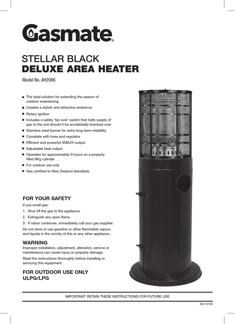 Sitro Group Gasmate STELLAR BLACK AH2066 Installation, operation & maintenance instructions Sitro Group Gasmate STELLAR BLACK AH2066 Installation, operation & maintenance instructions