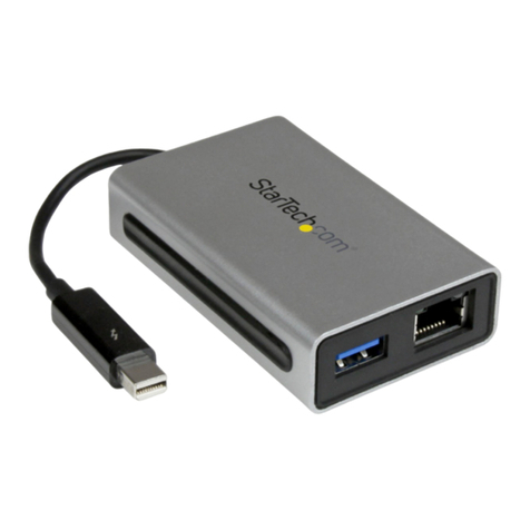 StarTech.com TB2USB3GE User manual StarTech.com TB2USB3GE User manual