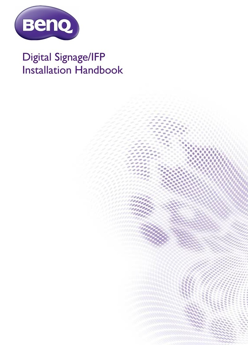 BenQ RM750K Installation handbook