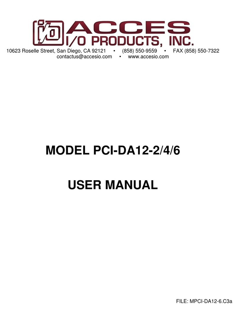 Acces I/O products PCI-DA12-2 user manual