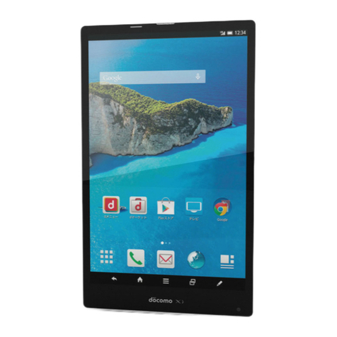 Sharp NTT docomo Aquos Pad User manual