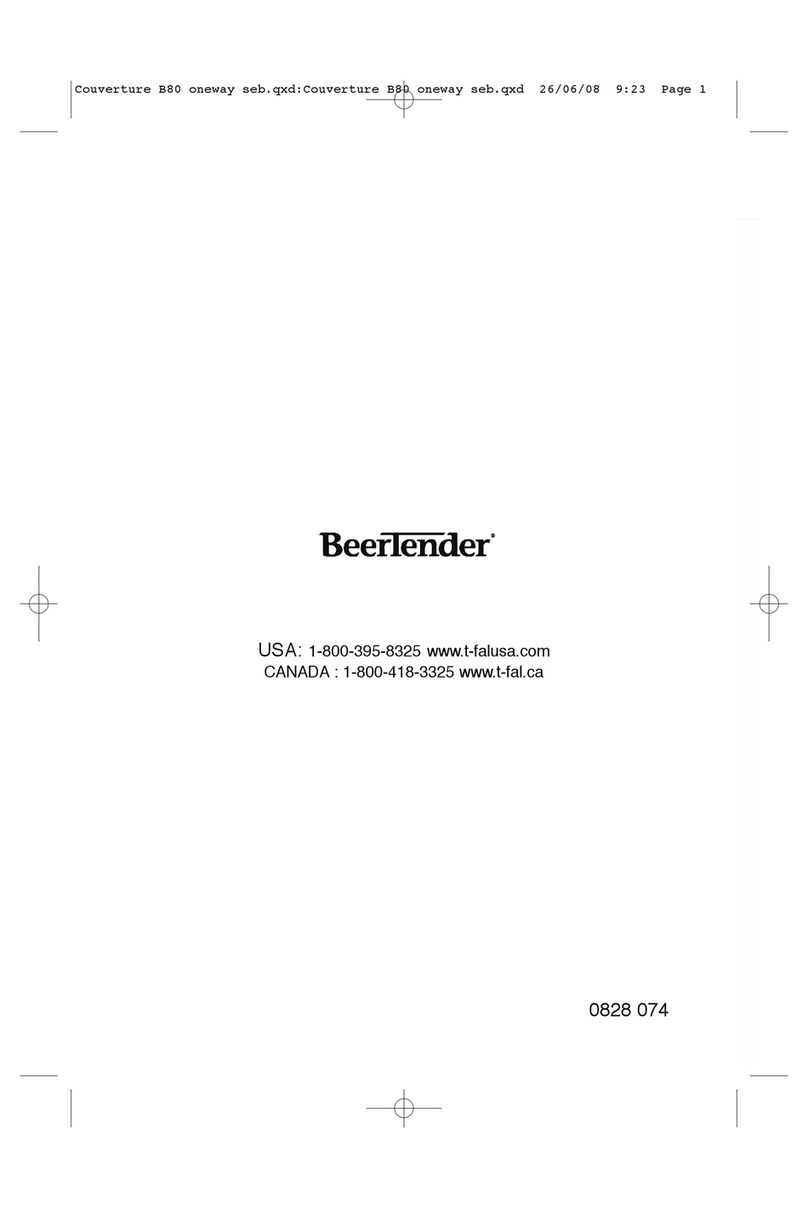 T-Fal Beertender VB2158US manual