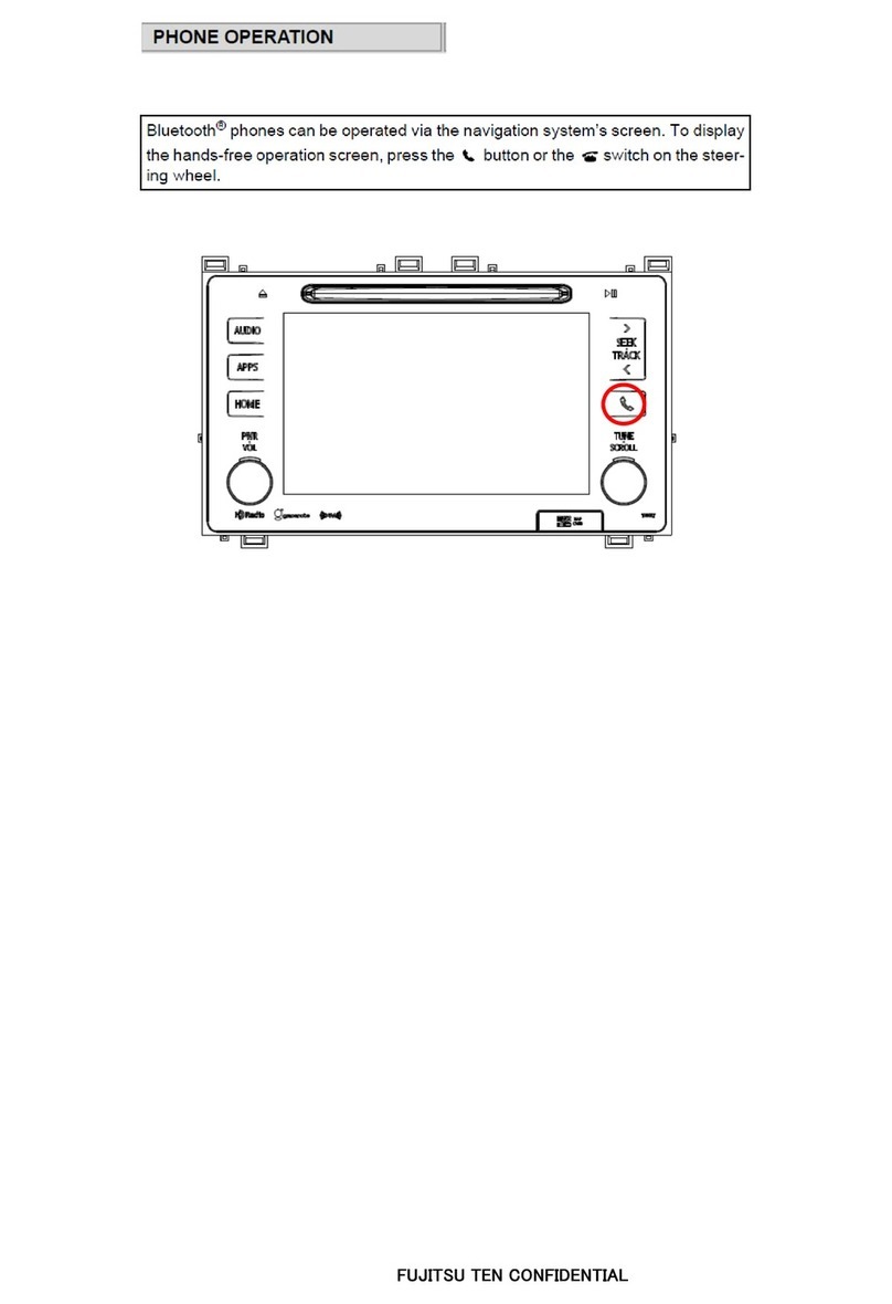 Fujitsu Ten FT0103A user manual