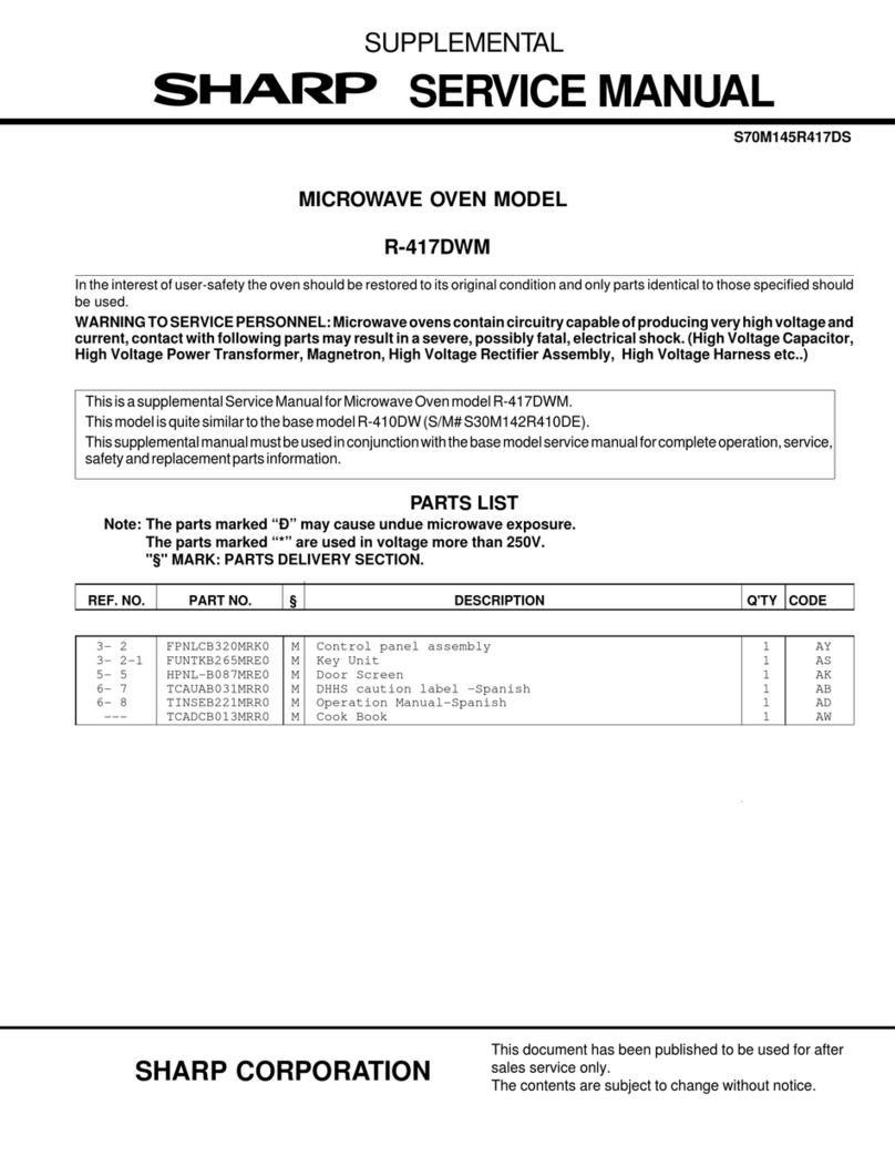 Sharp R-417DWM User manual
