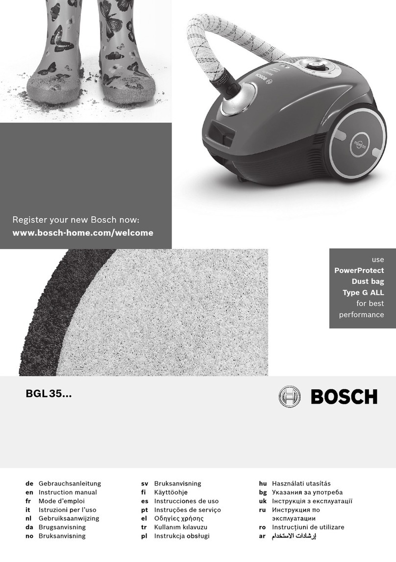 Bosch BGL3A330 instruction manual