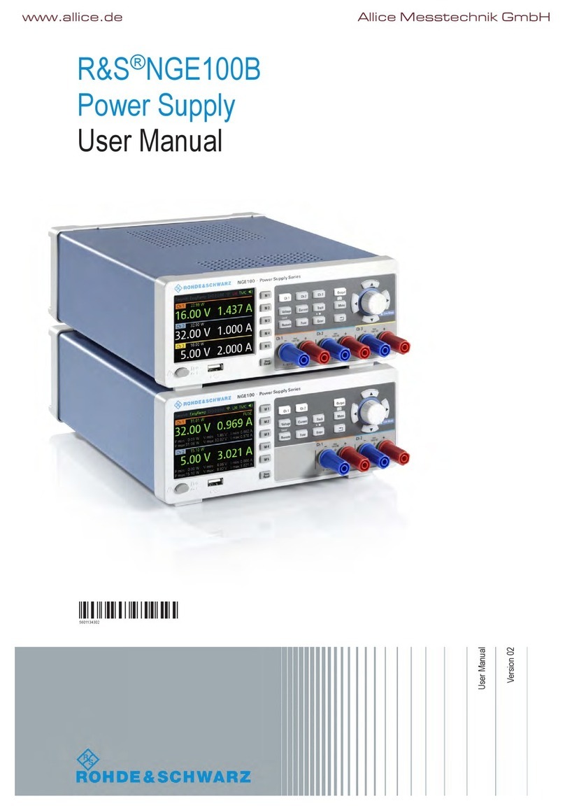 R&S NGE-K101 user manual