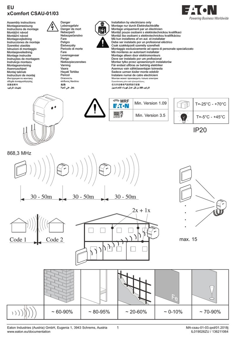 Eaton xComfort CSAU-01/03 User manual