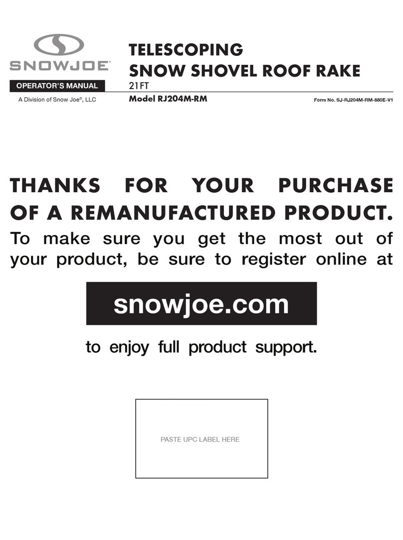 SNOWJOE RJ204M-RM User manual