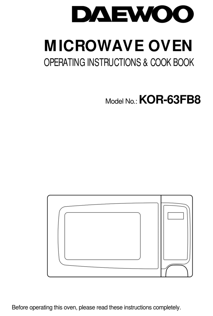 Daewoo KOR-63FB8 User manual