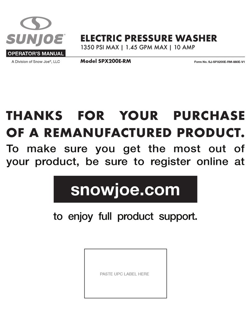 SNOWJOE SUNJOE SPX200E-RM User manual