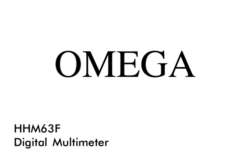 Omega HHM60 Series User manual
