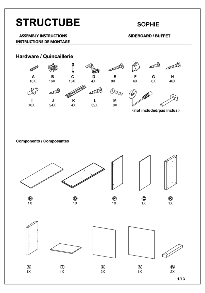 STRUCTUBE SOPHIE Assembly instructions