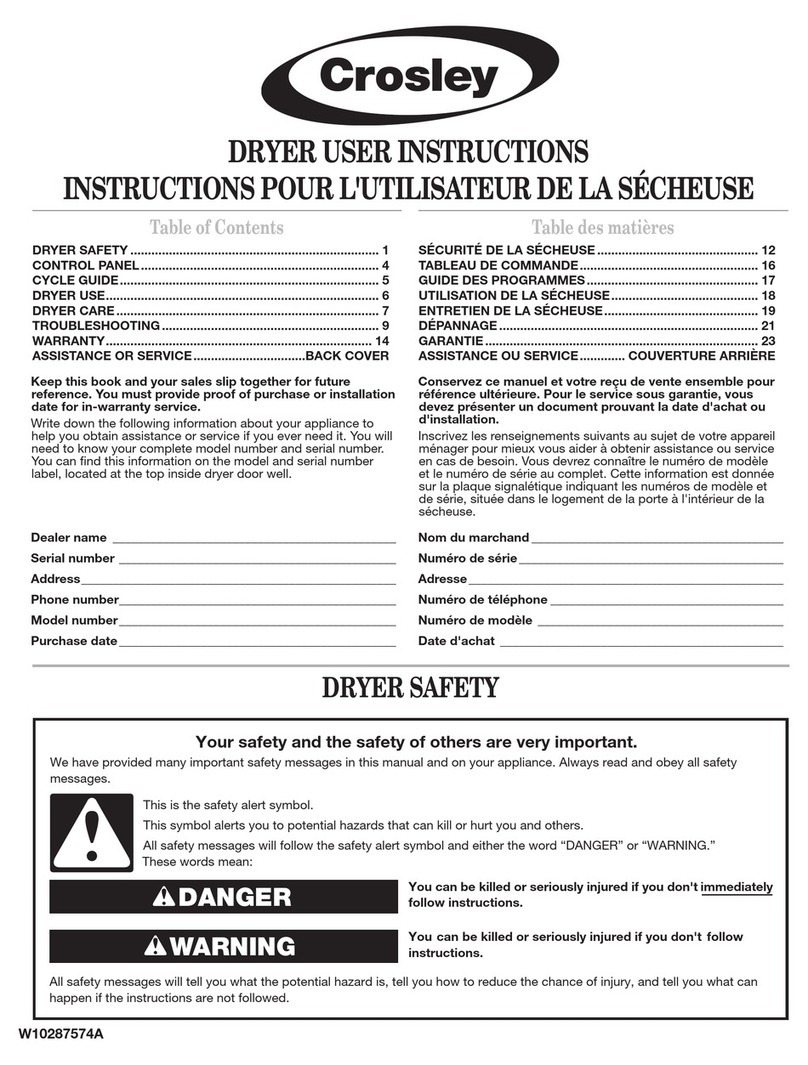 Crosley CGDS1043VQ User manual