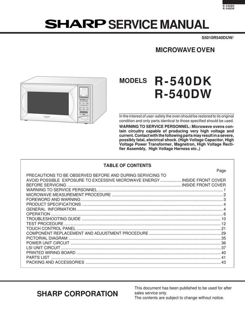 Sharp R-540DK User manual