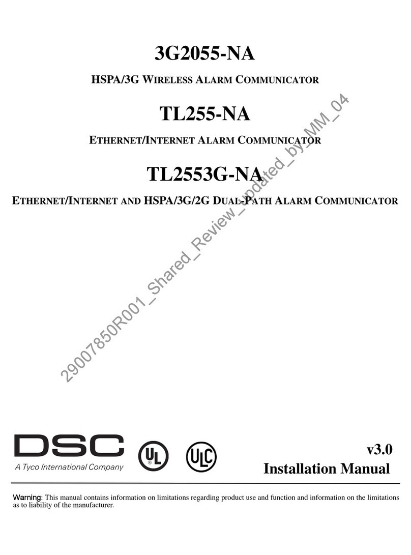 Tyco DSC 3G2055-NA User manual