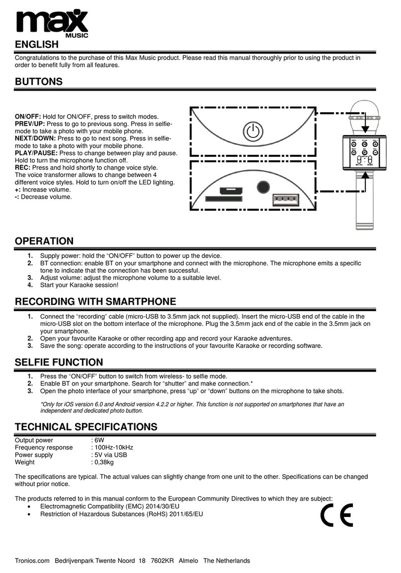 Max Music KM15S quick start guide