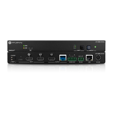 Pando Atlona Omega AT-OME-ST31A manual