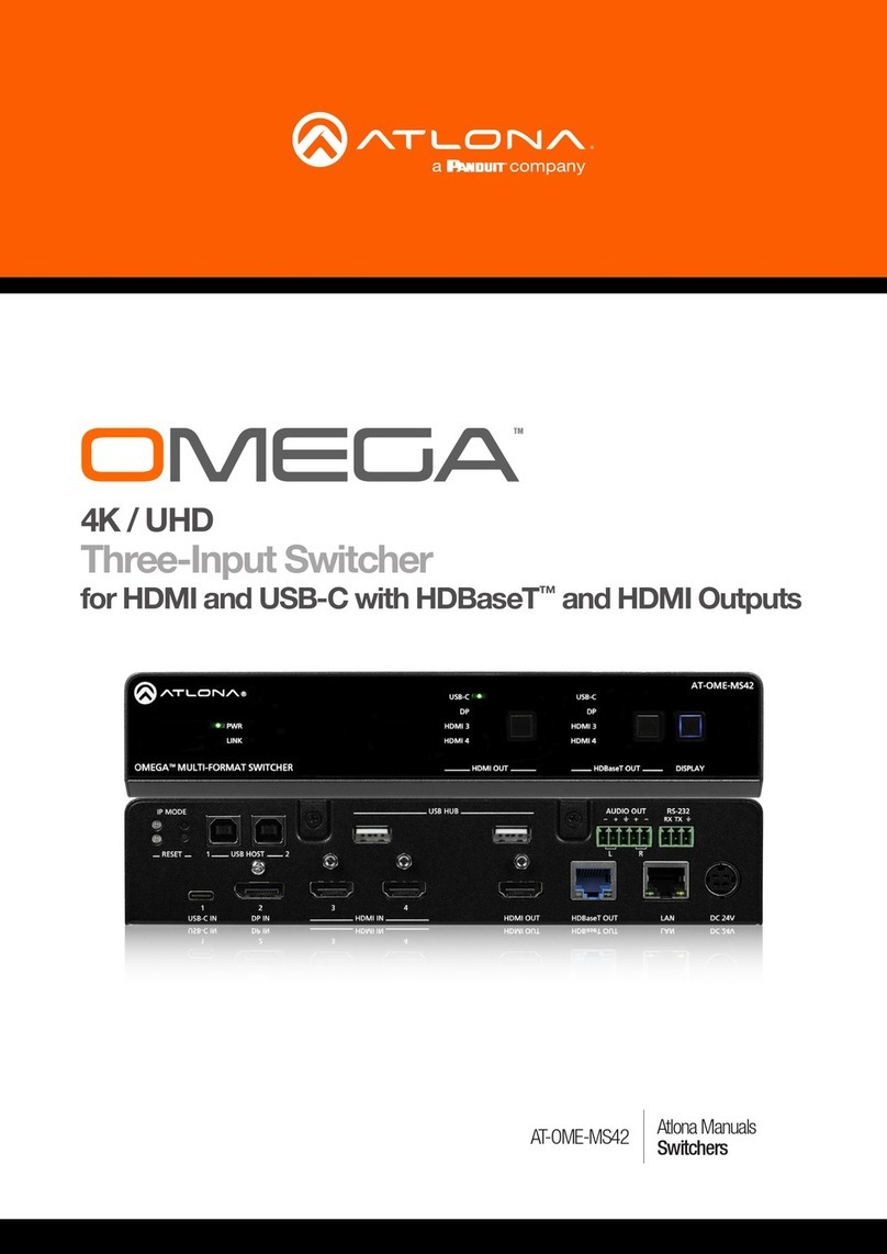 Panduit Atlona Omega AT-OME-MS42-KIT User manual