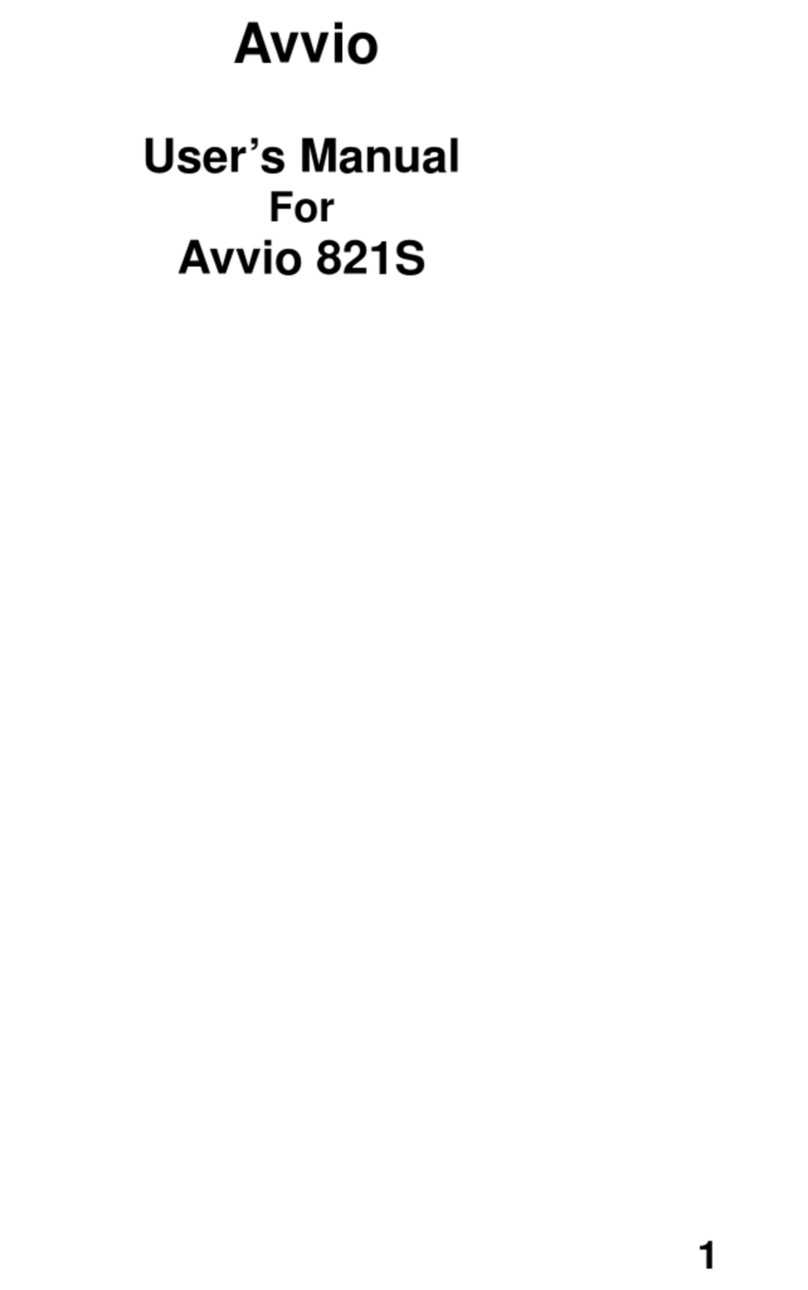 Avvio A821X User manual