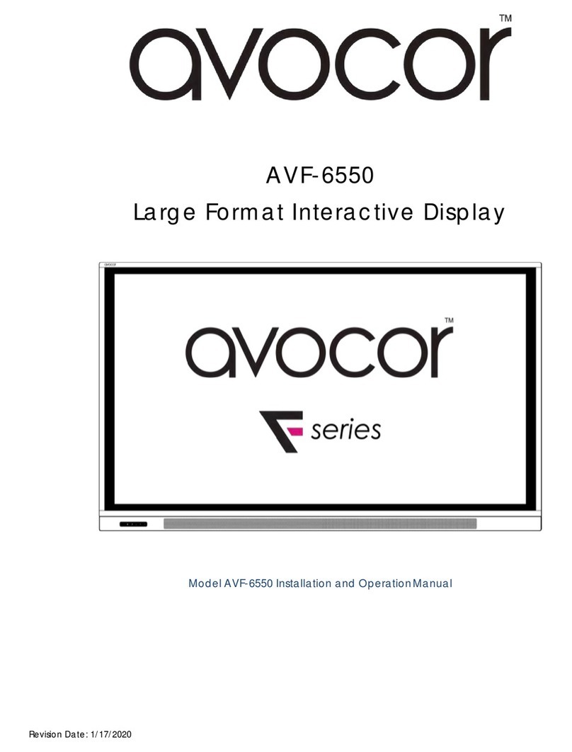 AVOCOR F series User manual