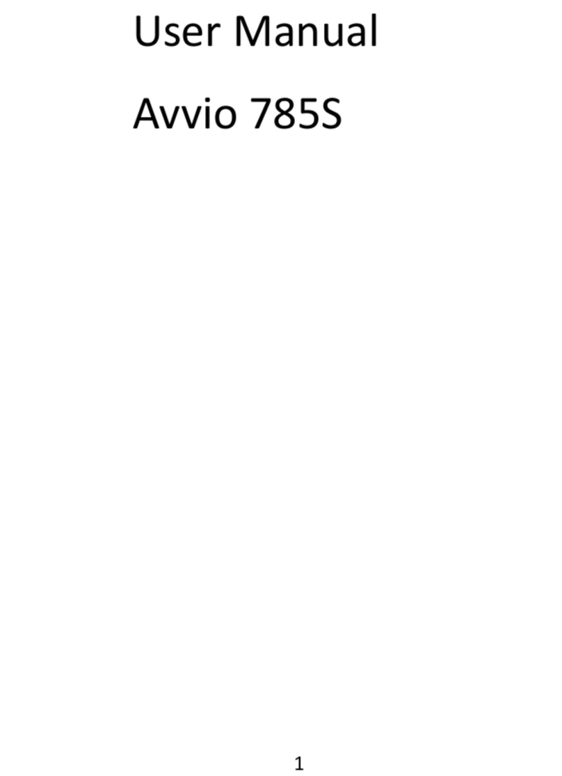 Avvio A785X User manual