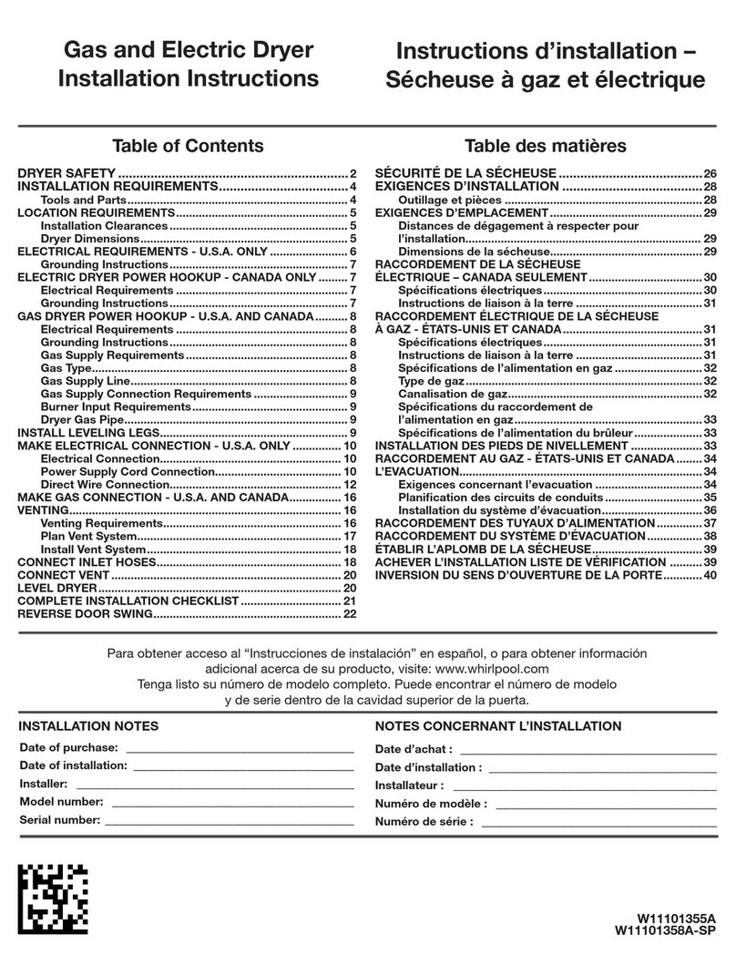 Maytag MGDB835DW4 User manual
