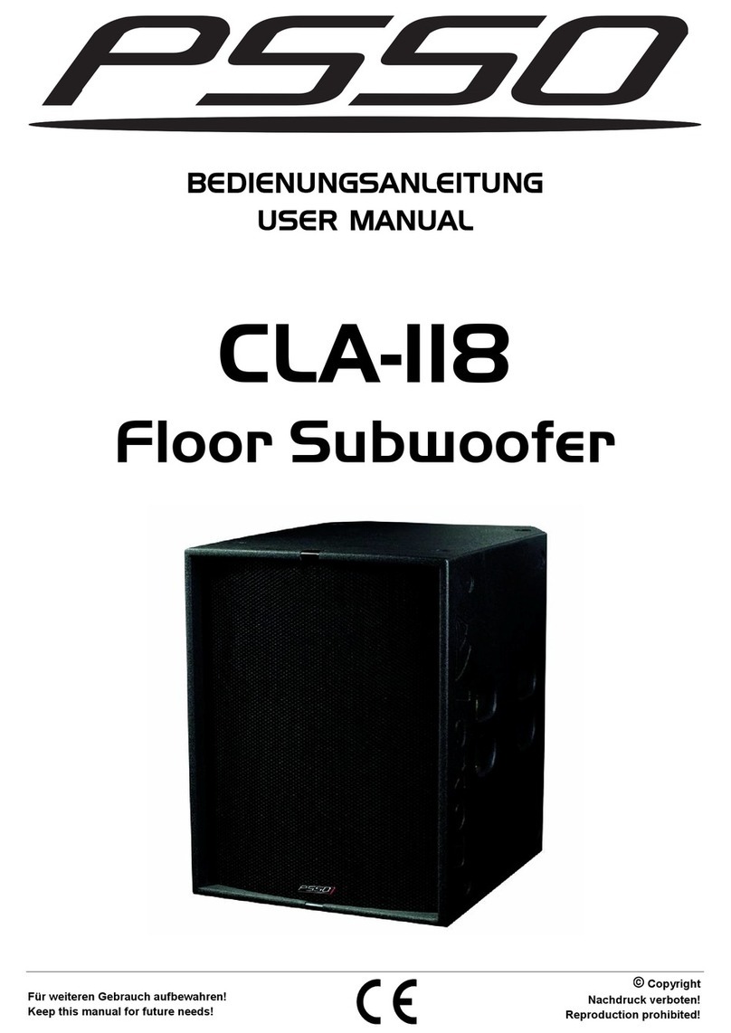 PSSO CLA-118 user manual