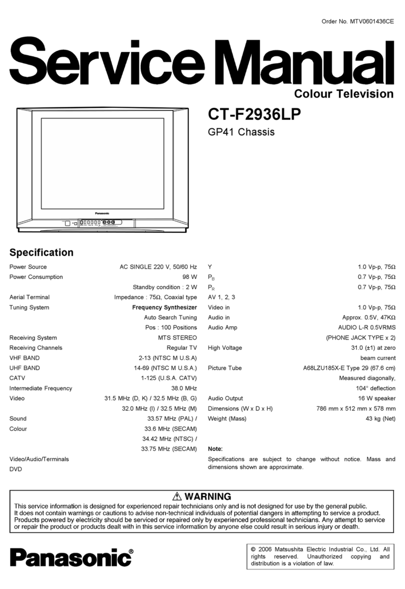Panasonic CT-F2936LP User manual