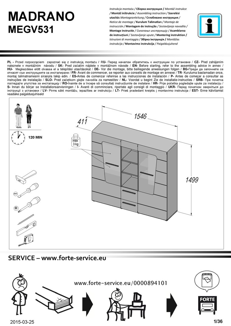 Forte MADRANO MEGV531 Assembling Instruction