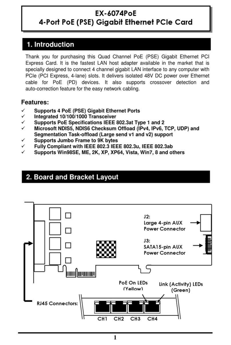 Exsys EX-6074PoE User manual Exsys EX-6074PoE User manual