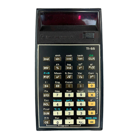 Texas Instruments TI-55 User manual Texas Instruments TI-55 User manual