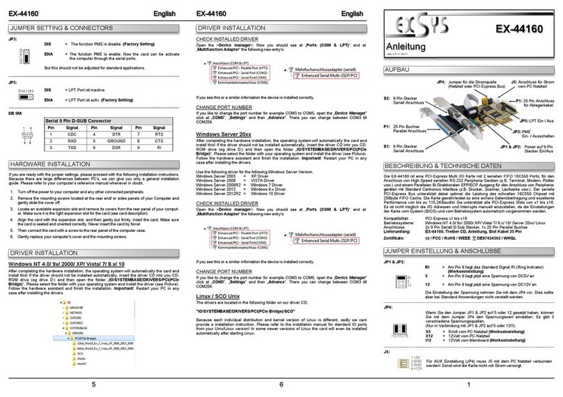 Exsys EX-44160 manual