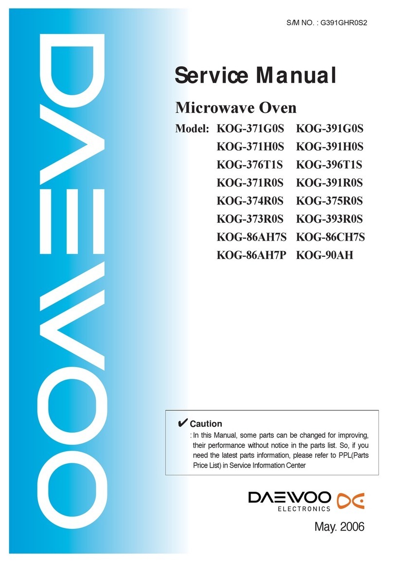 DAEWOO ELECTRONICS KOG-371G0S User manual