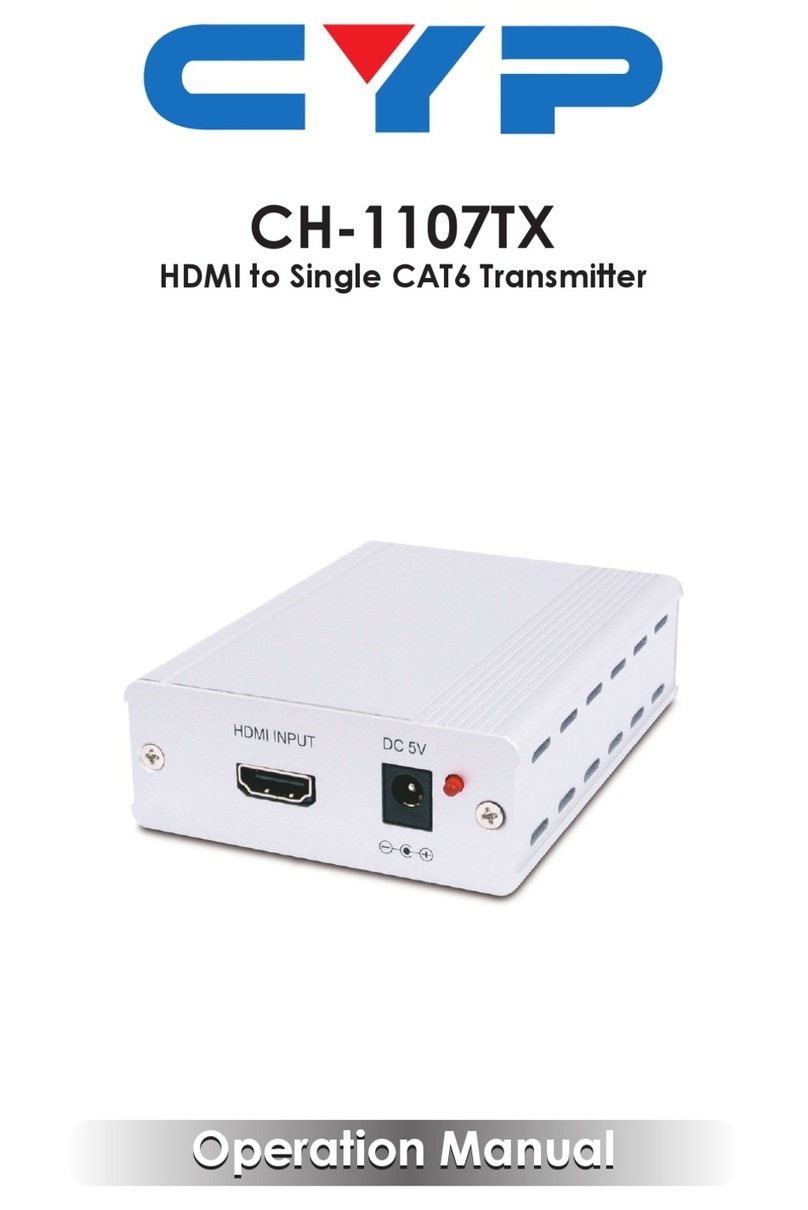 CYP CH-1107 TX User manual CYP CH-1107 TX User manual