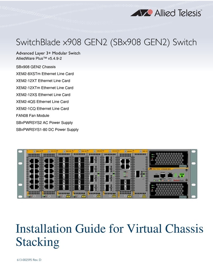 Allied Telesis SwitchBlade x908 GEN2 User manual