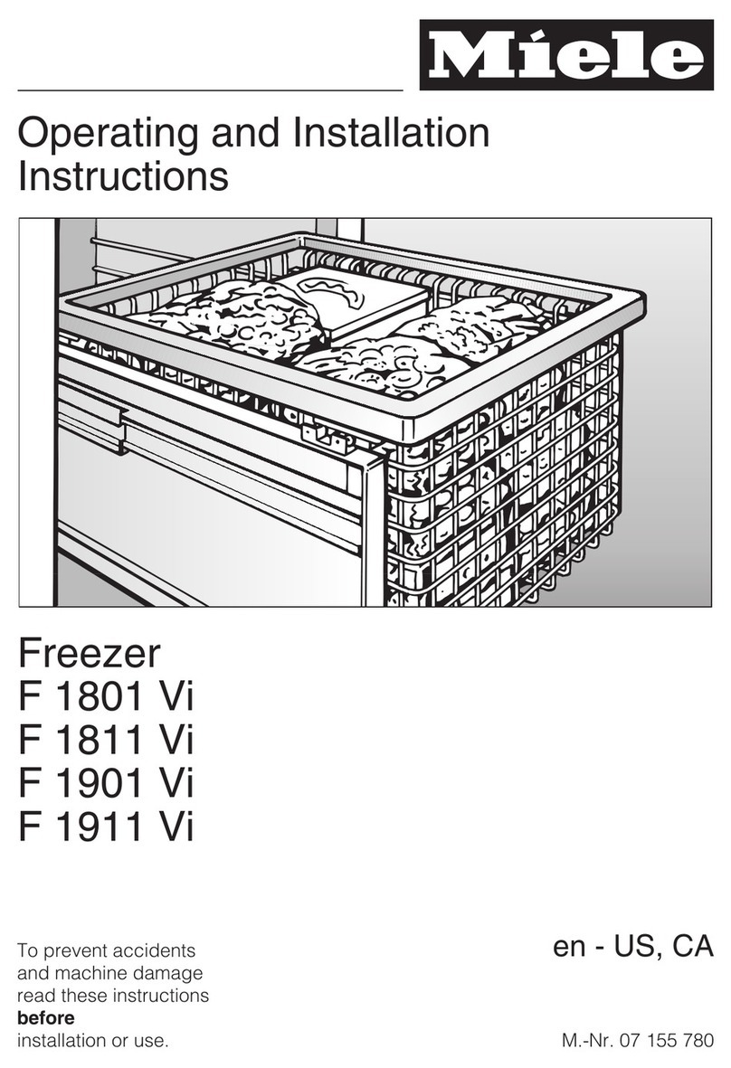 Miele F 1801 Vi Operating and installation instructions