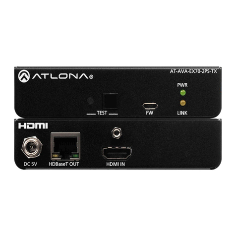 Panduit Atlona AT-AVA-EX70-2PS-TX User manual