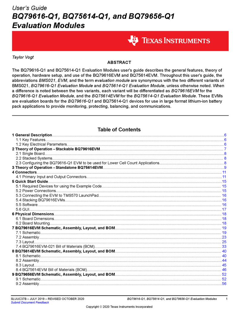 Texas Instruments BQ79656-Q1 User manual