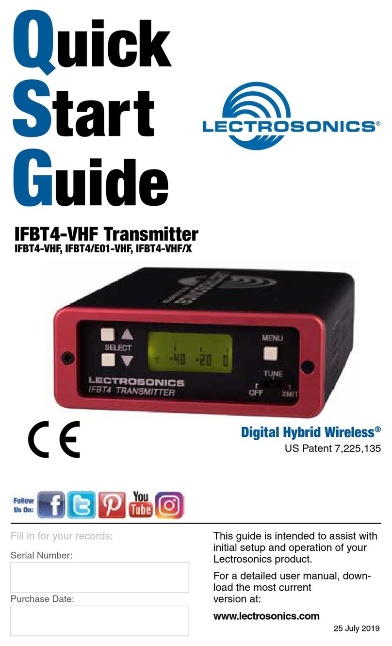 Lectrosonics IFBT4/E01-VHF User manual