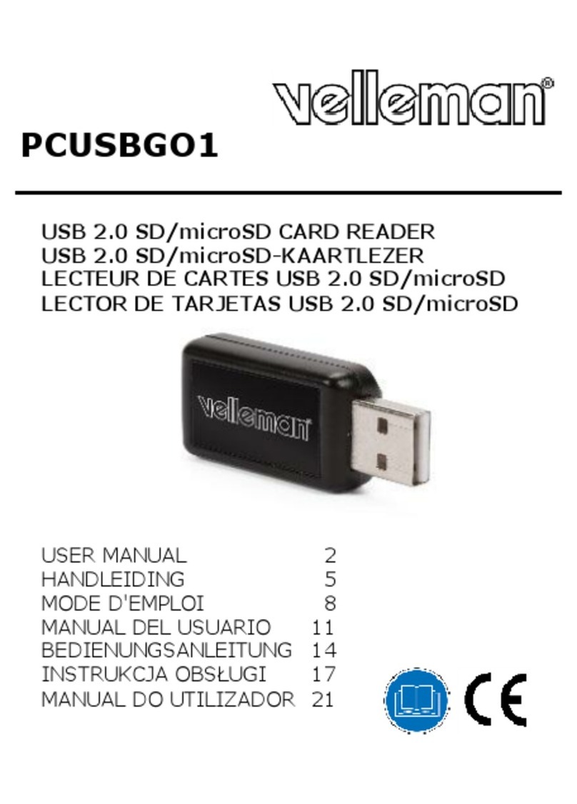 Velleman PCUSBGO1 user manual