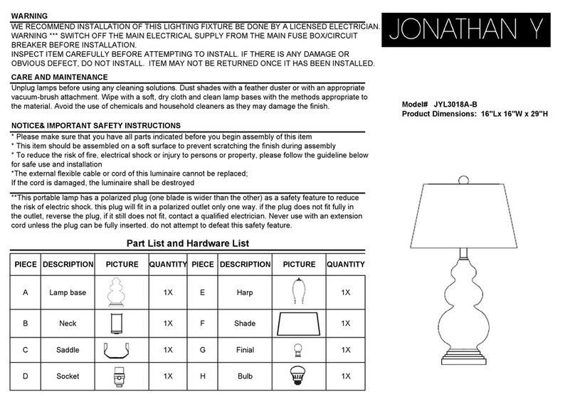 JONATHAN Y JYL3018A-B User manual
