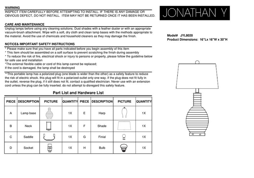 JONATHAN Y JYL8020 quick start guide