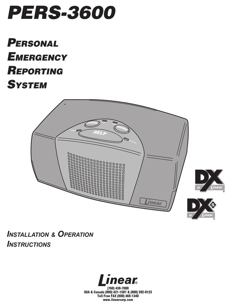 Linear PERS-3600 Installation instructions
