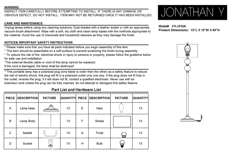 JONATHAN Y JYL1016A User manual